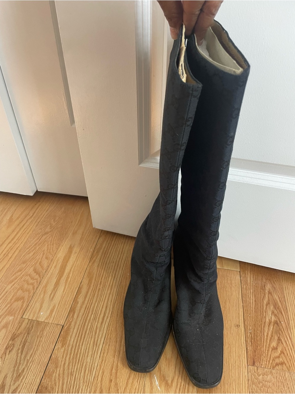 Gucci Black Over-the-Knee Stretch Boots